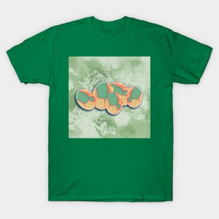 Psychedelic Eggs (Salmon & Green) T-Shirt